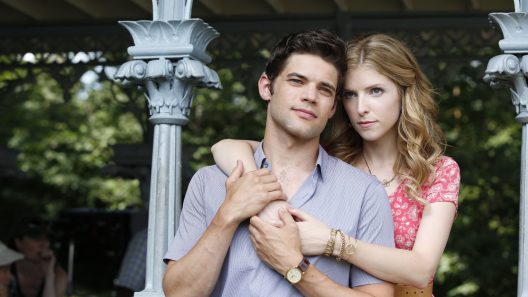 Behind the scenes during the filming of "The Last 5 Years"